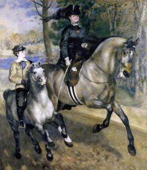 Pierre Auguste Renoir : Riding in the Bois de Boulogne